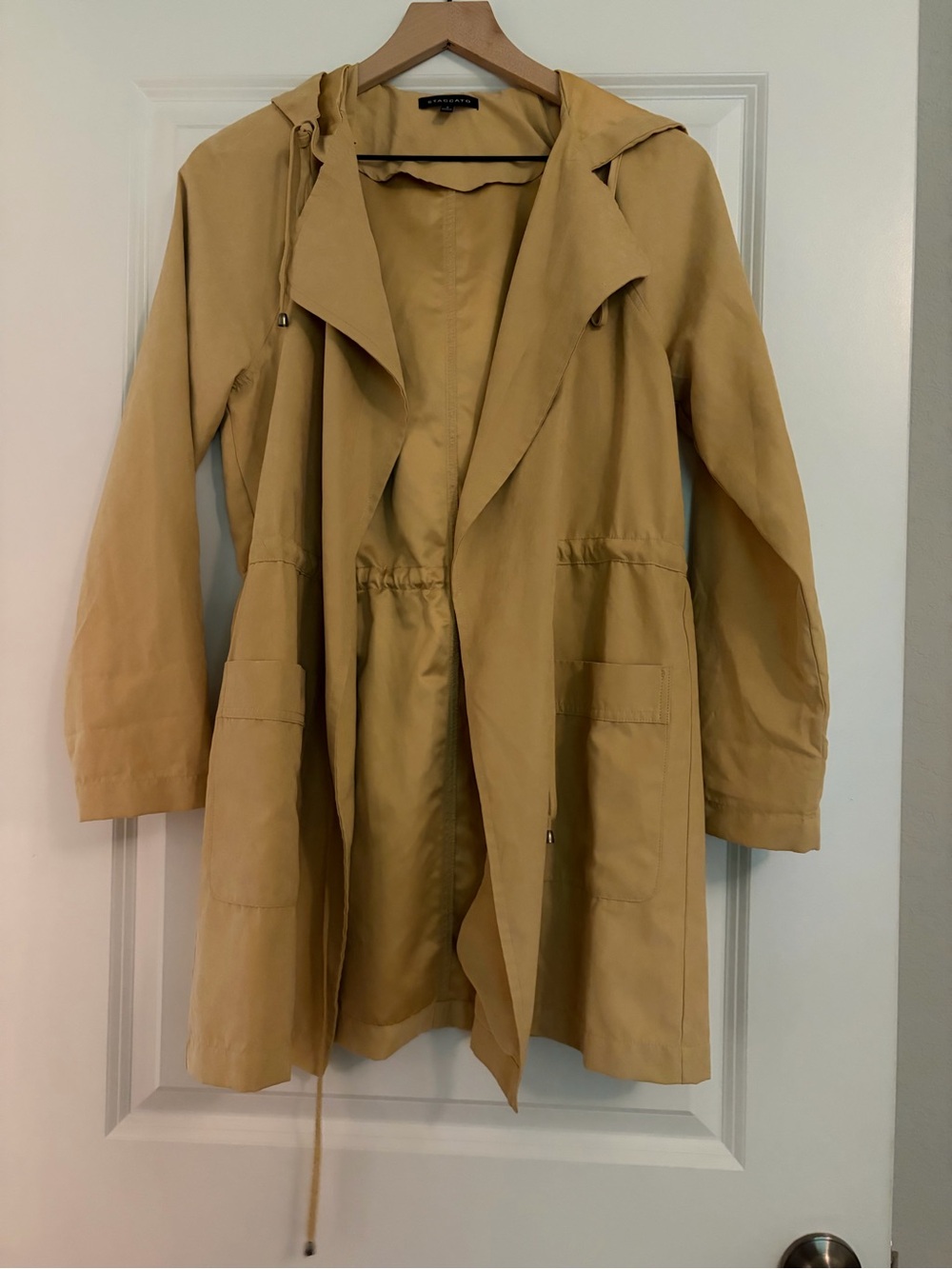 Staccato women’s Beige Trench Coat - Sleek Casual Overcoat